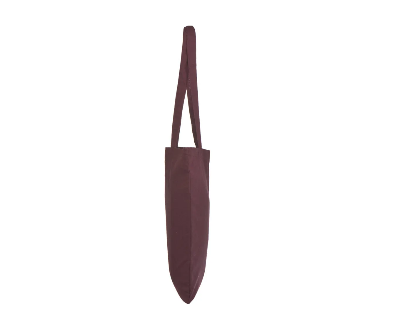 Bomuldspose, 140 g/m², set fra siden – bordeaux
