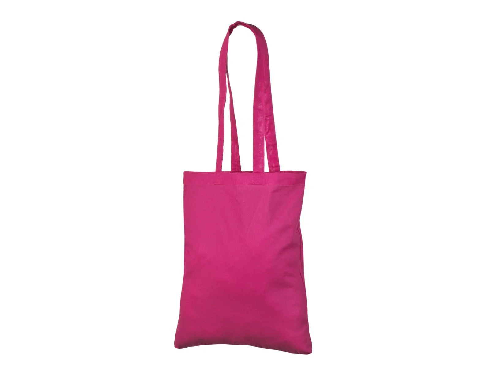 Bomuldspose, 140 g/m², uden tryk – magenta