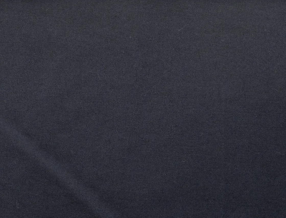 Bomuldspose, 140 g/m², nærbillede af stoffet – marineblå