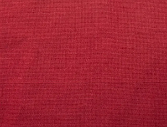 Bomuldspose, 140 g/m², nærbillede af stoffet – rød