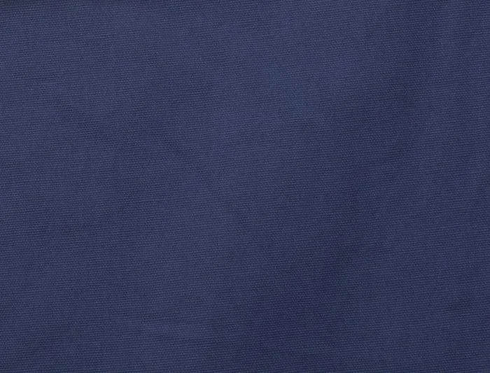 Bomuldspose med fals, 220 g/m², nærbillede af stoffet – kongeblå