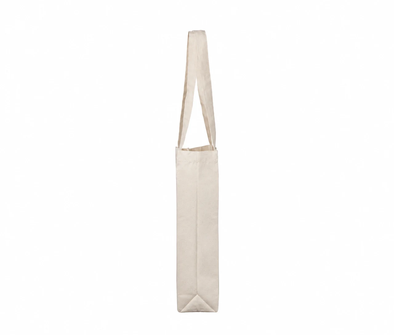 Bomuldspose, 35 × 35 cm, set fra siden – natur