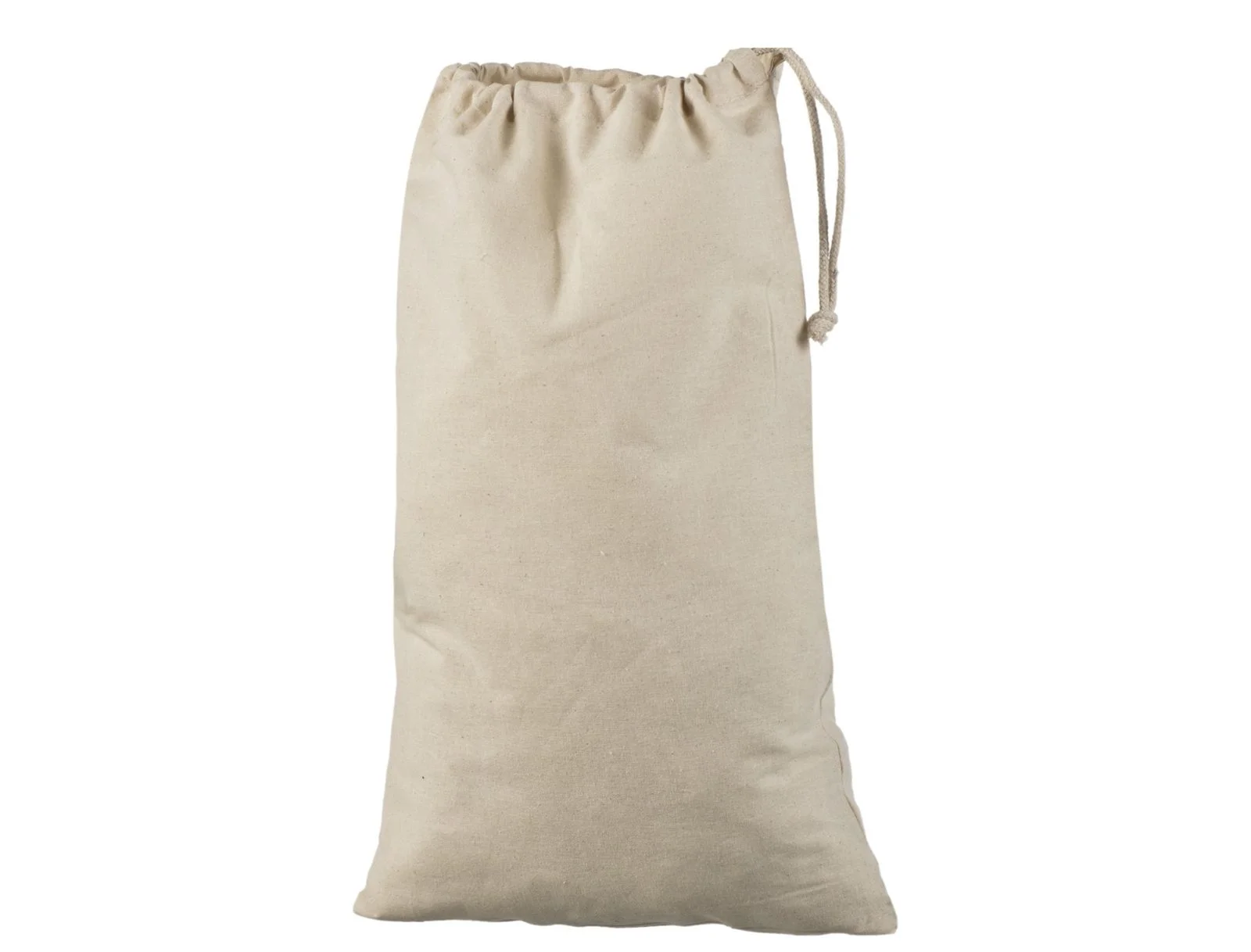 Bomuldspose, 30 × 45 cm, uden tryk, set forfra – natur