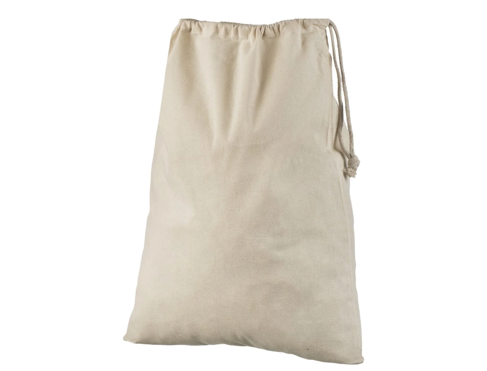 Bomuldspose, 40 × 50 cm, uden tryk, set forfra – natur